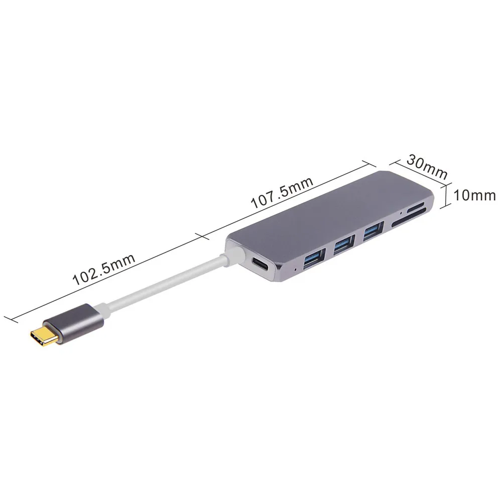 Док станция Thunderbolt 3 USB C концентратор 5 в 1 комбинированный адаптер с портами 0 TF
