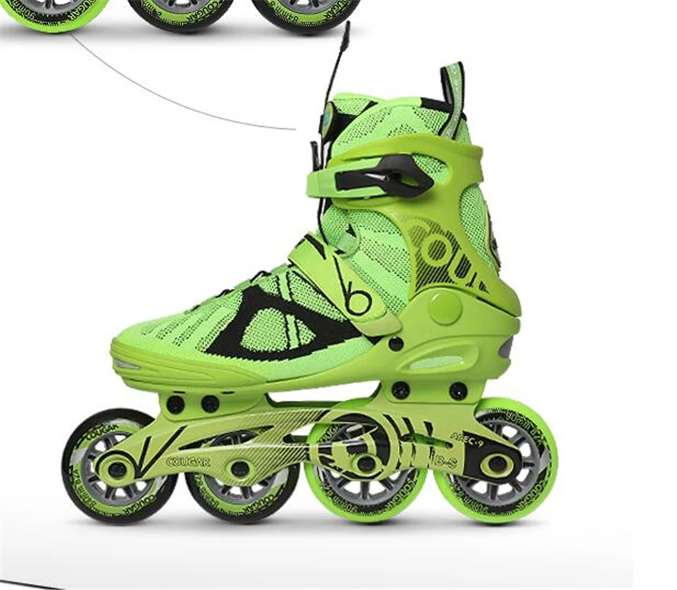 Пума MZS301 уличного отдыха роликовые коньки обувь для роликов, скейтборда кроссовки Patines Adulto Patins гонки тапки