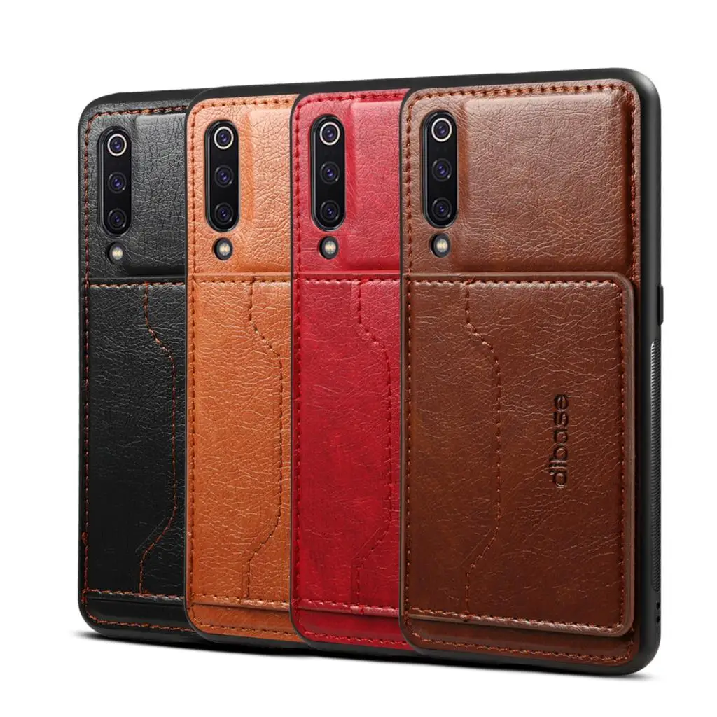 Ретро стиль с отделением для карт функцией подставки Xiaomi 9 SE 8 6X Mix 3 Pocophone F1 кожаный