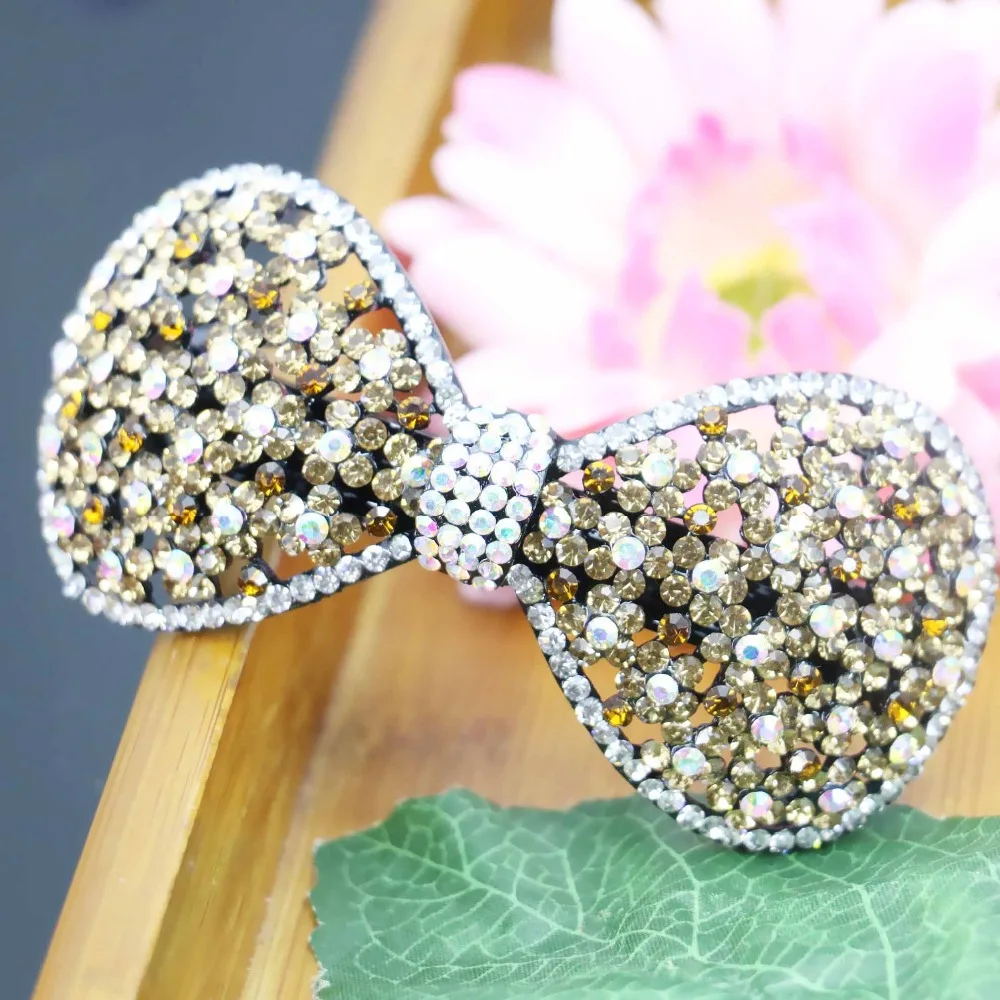 

43*89mm Elegant Hot style Wedding Headdress Rhinestone Butterfly Rhinestone Hairpin Hair Accessory Crystal Headpiece Gifts