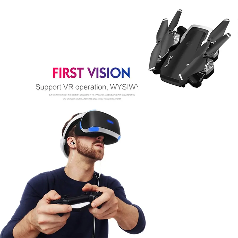 

HJ28 RC Drone Helicopter Folding Four-axis Real-time First Vision Drone Remote Control Aerial Aircraft HD 200/500W Pixels