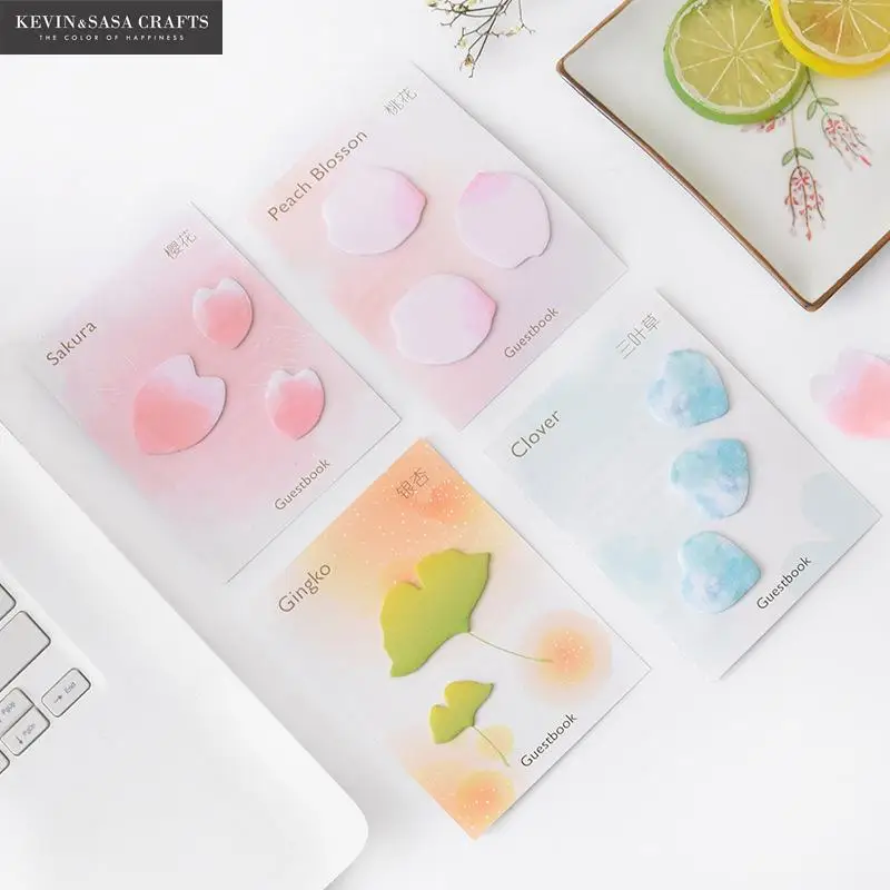 

4Pcs/Set Memo Pad Kawaii Stationery Sticky Notes Paper Planner Stickers Scrapbooking Cute Quality Notebook Diy Stationery Tools