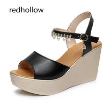 Fashion Women Shoes High Heels Pumps Woman Shoes Open Toe Wedge Sandals Platform Sandals Fashion High Quality Sandalias Mujer sorbern light gold rivet women sandal with wedge heels platform rope shoes woman t strap open toe sandals high heels custom