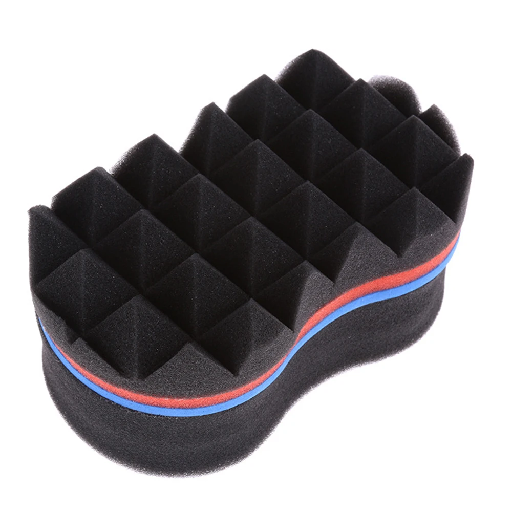 

Fashion Men Double Wave Hair Sponge Afro Curly Brush Sponge Hairdressing Tools 1Pc
