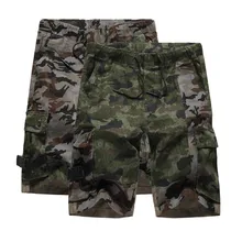 Мужские летние камуфляжные Брендовые повседневные свободные спортивные шорты из чистого хлопка с камуфляжным принтом Z54