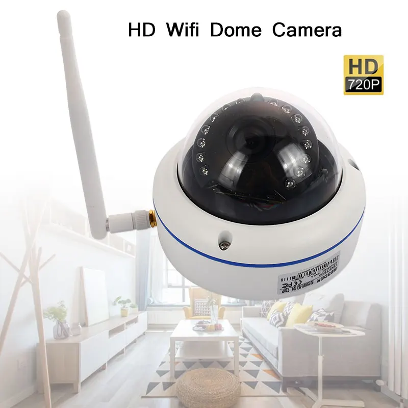 

Waterproof WiFi HD Camera Multifunctional Night Vision WiFi Dome Camera Home Security IR Camera WiFi IP Camera