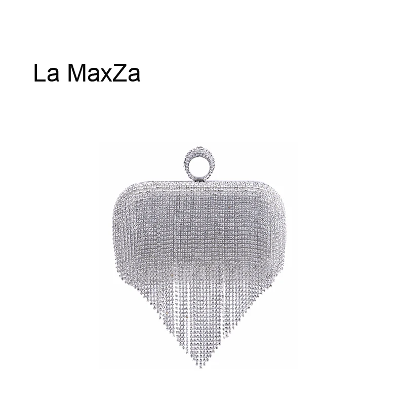 

La Maxza Evening Clutch Womens Bling Envelope Clutch Purse For Wedding And Party Fashion Women Small Handbag Lady Shoulder Bags