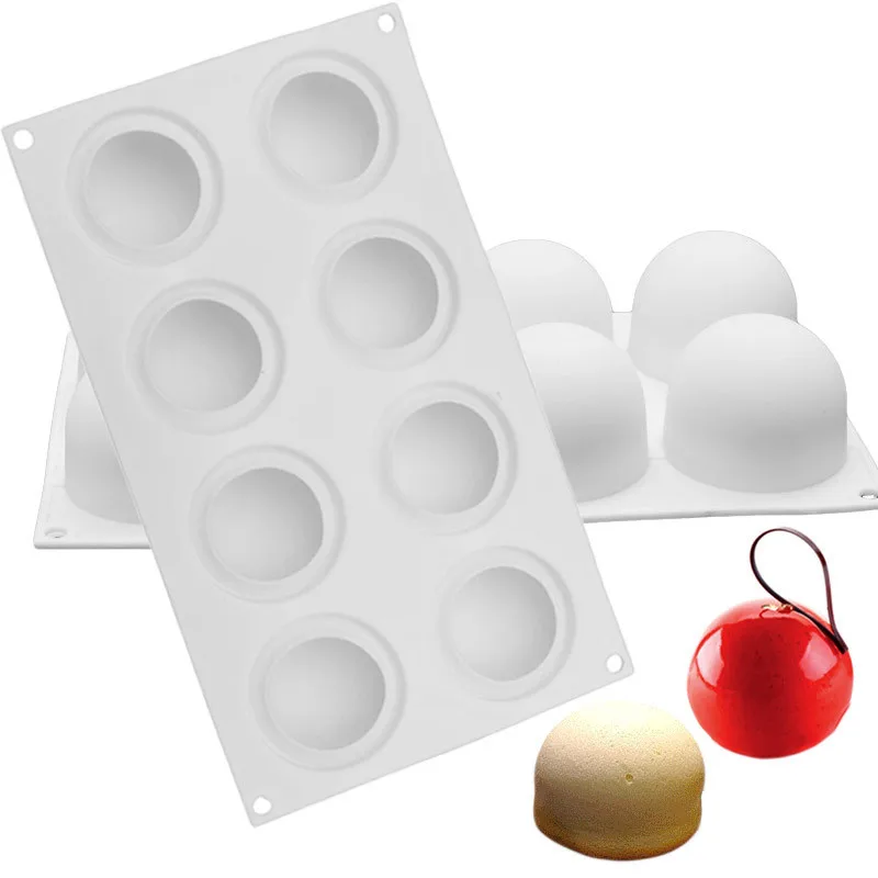 Silicone Ball Shape Mold Chocolate Bread Mousse Jelly Baking Molds