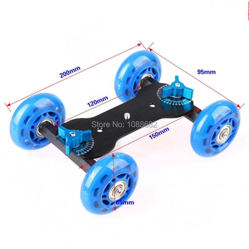 2in1 1set Camera Rail Car Table Dolly Car + 11 inch magic arm For for d5100 d7000 d7100 60d 5dii 5diii 7d DSLR accessories