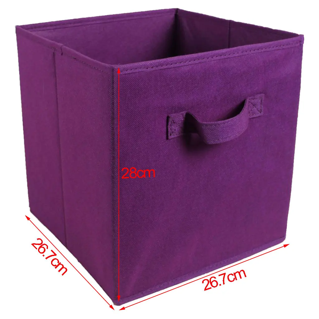 Cube Storage Basket Fabric Drawers Organizer Box Bin Open Design, Laundries Hamper, Closet Shelving Organizer Box