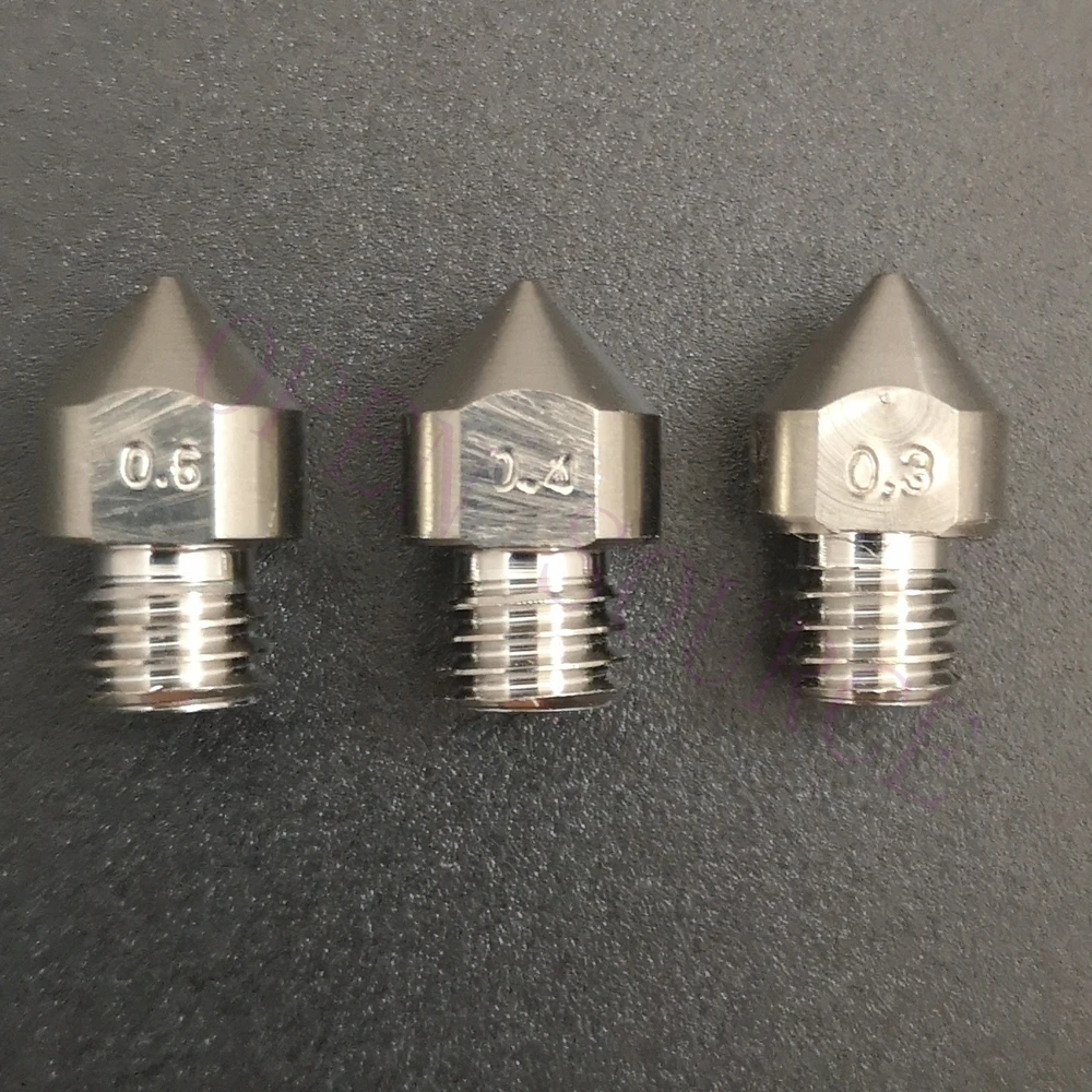 

2pcs Titanium Alloy All Metal Hotend MK8 Nozzle for Micro Swiss CR10 Creality CR-10 Ender 3 MK8 Mk9 extruder 3D Printer