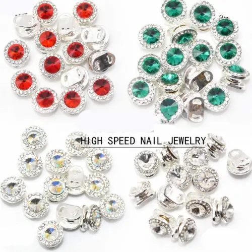 

Japanese Styles 360 Rotate High Speed Nail Jewelry Red Green Colorful White 8 Kinds nail art charms decoration nail stone charms