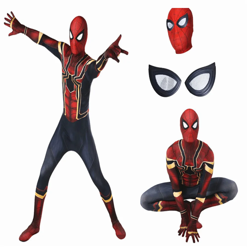 

Adult Kids Spiderman Cosplay Costume Zentai Spider Man Superhero Bodysuit Suit Jumpsuits