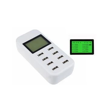 

Smart charger 8 ports/DC5V 2.4A with LCD Digita Display fast charger for mobile phone universal for 99% digital products