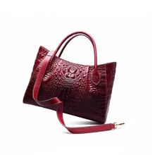 Тисненый Аллигатор, два комплекта, дизайнерская женская сумка для зрелых женщин, натуральная коровья кожа, женская большая сумка на плечо, Женская композитная посылка