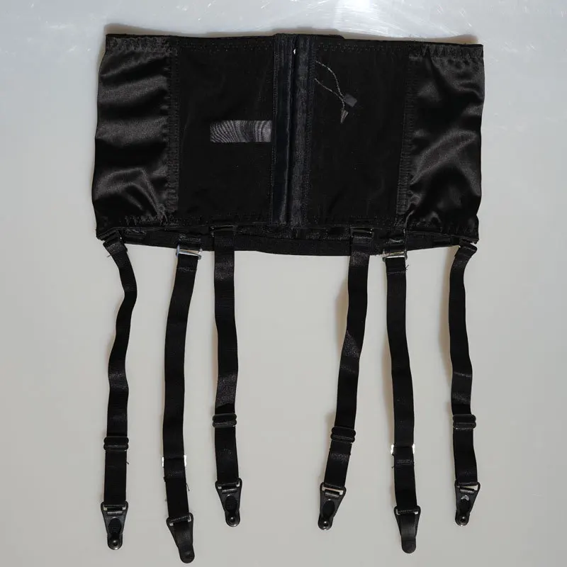 Satin Garter Belt Removable Wide Straps Metal Buckles/Clips Sexy Suspender Belt for Stocking Waist Trainer Sexy Lingerie S507B Satin Garter Belt Removable Wide Straps Metal Buckles/Clips Sexy Suspender Belt for Stocking Waist Trainer Sexy Lingerie S507B