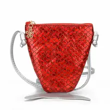 Обувь для девочек Дети из искусственной кожи посланник сумки через плечо Русалка Мини Портмоне кошелек держатель для Карт Прекрасный