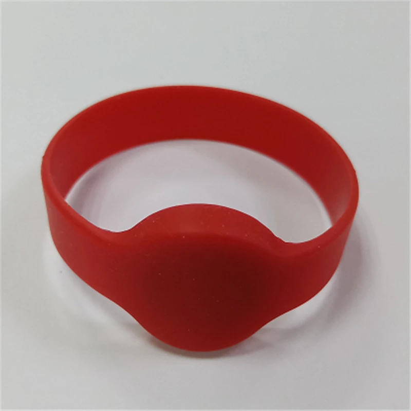 

100pcs/lot 125KHZ TK4100 ID RFID waterproof customized silicone rfid wristband