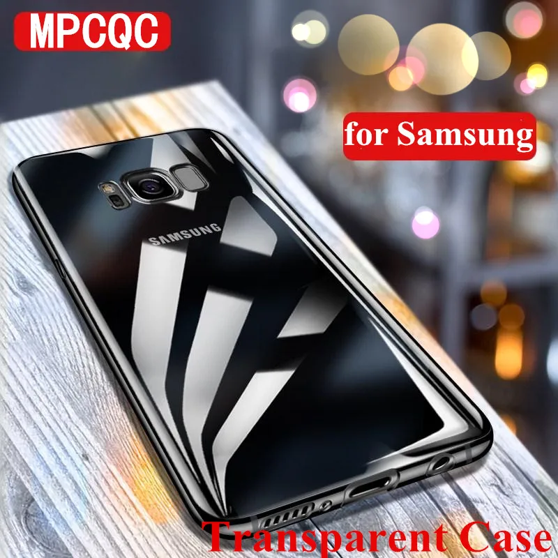 

Transparent Soft Silicon TPU Cases for Samsung Galaxy A6 A8 S8 S9 Plus S10 J3 J4 J6 J7 J8 A5 A7 Note 8 9 Phone Back Cover case