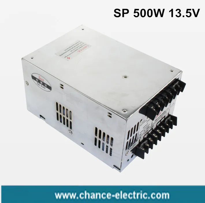 

pfc power adjustable single output 13.5v Switching Power Supply SP 500W with Fan ac-dc for LED street lamp display