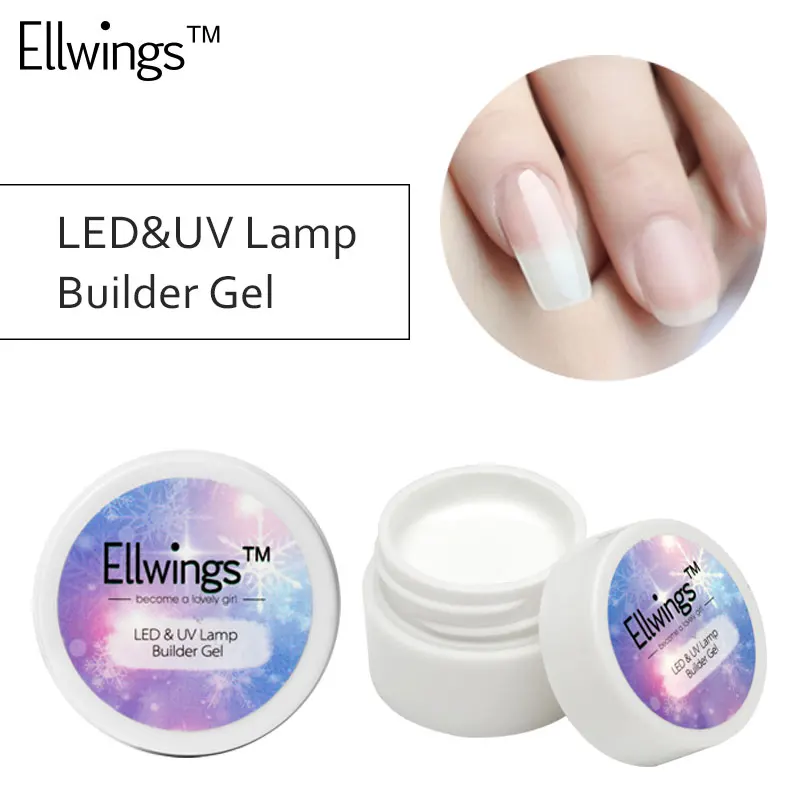 Ellwings Builder Гель для наращивания ногтей Finger Удлинительный УФ-гель Лаки формы для наращивания ногтей Декоративный Лак для ногтей