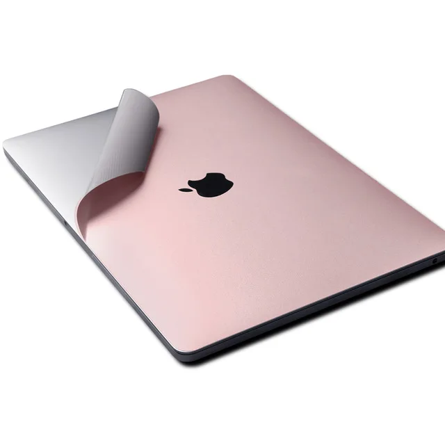 Laptop Sticker for Air 13" A1466 Macbook Vinyl Decal Pure Color Rose Gold Anti-Scratch Computer Body Cover 2 in 1 Protector Film