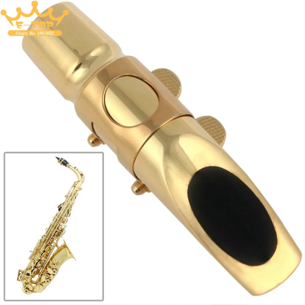 Plated Alto Saxophone Mouthpiece Metal Alto Sax Mouthpiece 6 for