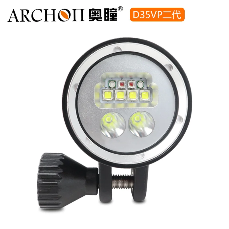 ARCHON W41VP II D35VP II фонарик для дайвинга 4200LM CREE L2 Красный СВЕТОДИОДНЫЙ УФ подводные фонари для дайвинга фотографирование видео точечный свет