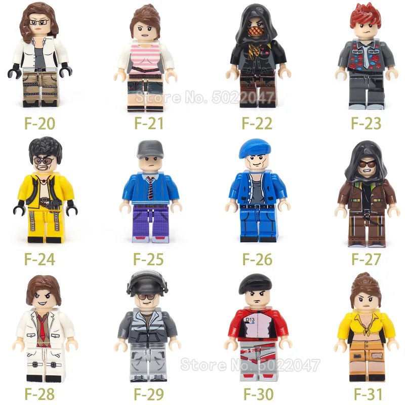 

Legoinglys Figures Pubg City WW2 Block Building Blocks Military Lot Piece Special Forces Army Soldier Weapons Gift For Boy Toys