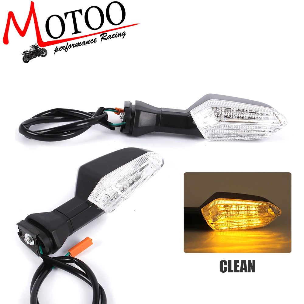 

Motoo - SMOKE Motorcycle Accessories LED Turn Signal Light Indicator Lamp Front/Rear for KAWASAKI ninja300 z1000 z800 13-17