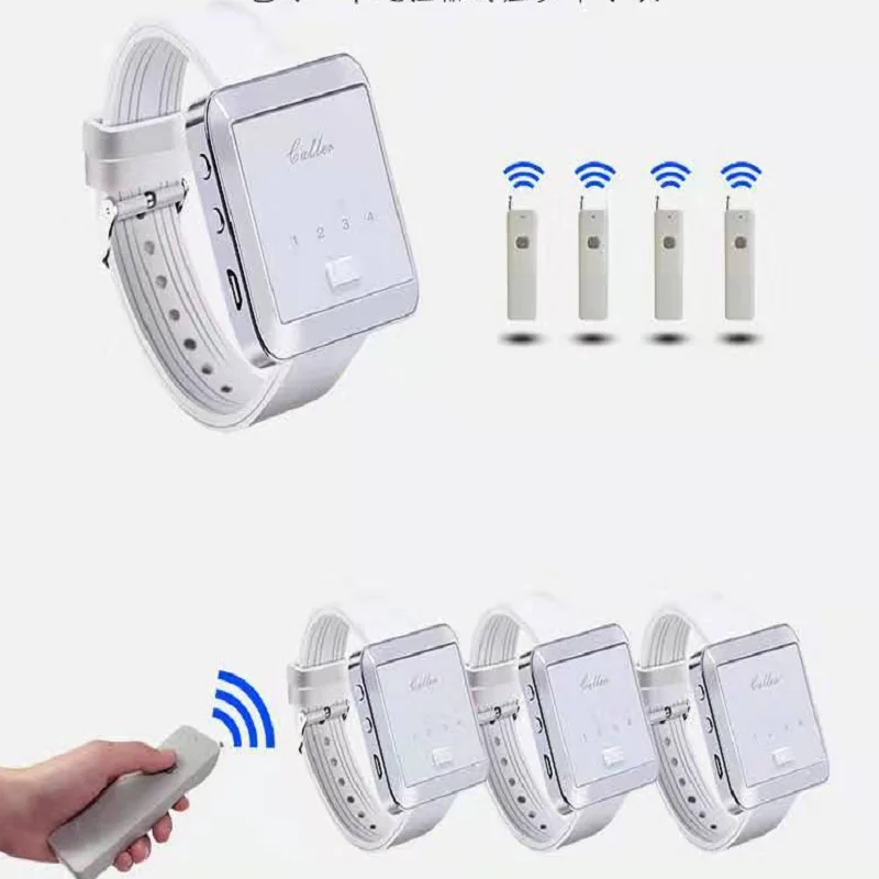 

315/433MHz Wireless Restaurant Calling Paging System Watch Receiver+ Signal Repeater+remote control