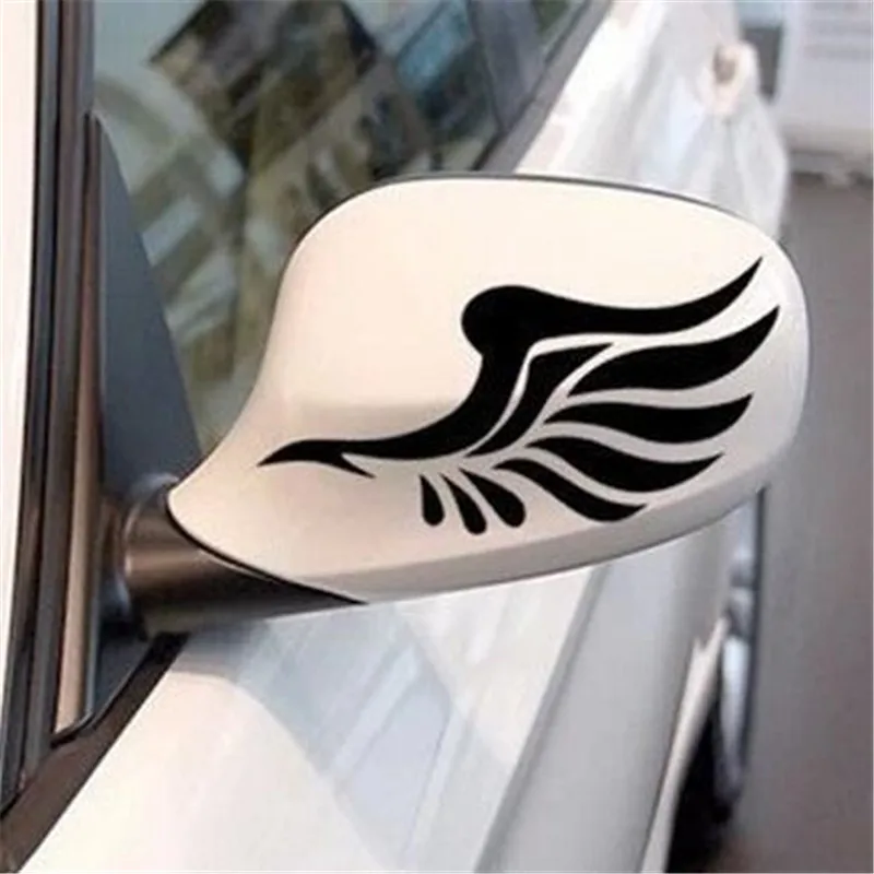 50 pair/lot Car Styling Stickers Wings Decals For Rearview Mirrors Auto