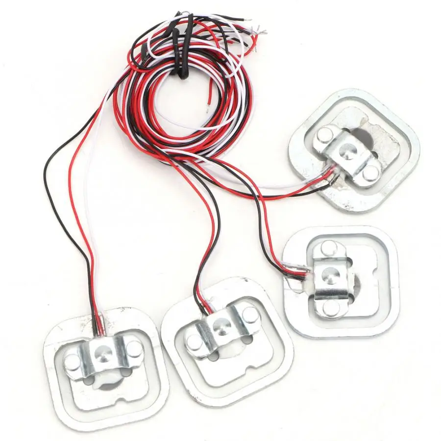 

HX711 Module Amplifier + 4 Pcs Personal 50Kg Half-bridge Strain Gauge Weighting Sensor Set