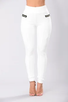 

Trousers Women Rushed Elastic Waist Sweatpants Women Comfort 2019 Europe And America Spring Summer New Waist Slim Cotton Pants