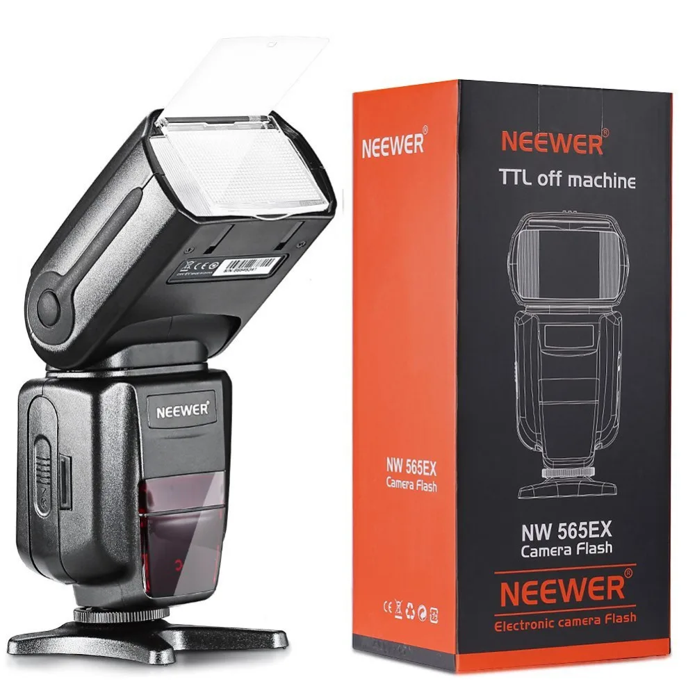 Neewer NW-565 E-TTL Slave Speedlite фонарик+ Рассеиватель Вспышки для Canon 5D II/7D/6D/60D/700D/30D/40D/650D/все другие модели Canon