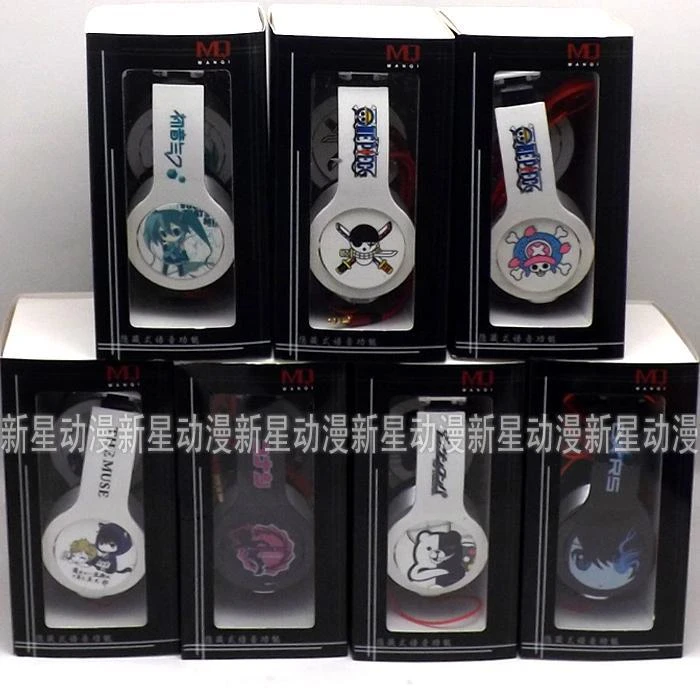 Hatsune Conan Naruto Bleach One Piece Wallpapers Anime Wearing A Folding Magic Sound Headphones Headphone Deal Headphone Oemheadphones Helmet Aliexpress