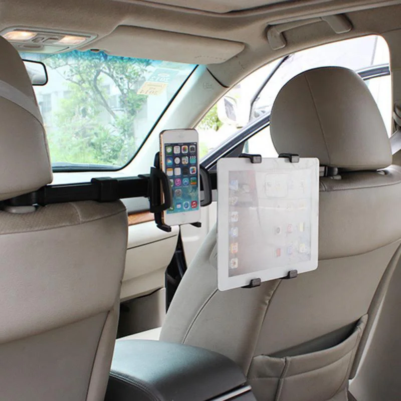 2 в 1 Универсальный Автомобильный планшет держатель для телефона и ПК стойка на 360 градусов на заднее сиденье подголовник Кронштейн для iPad мобильного телефона