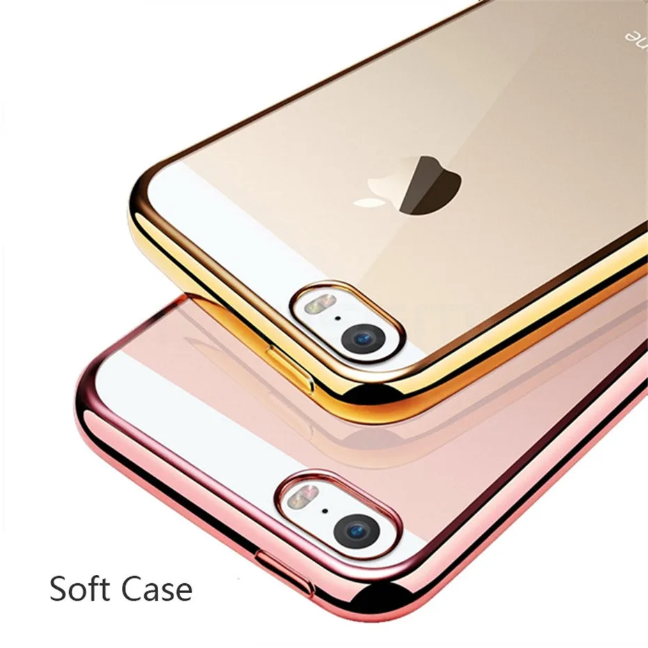 MOUSEMI 5S For iPhone 6 se 5 Case Transparent Silicone Cute Soft Luxury Girl Ultra Thin Capa Cases For iPhone 6 6s Plus 5s Coque (2)