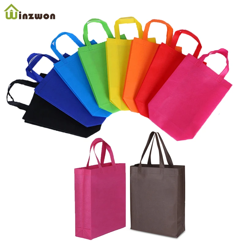 20pcs Reusable Party favor Gift Tote Bags with Handles for kids Birthday Snacks DIY Craft Decoration Supplies Multi-use Gift bag
