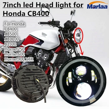 

7" Round LED Motorcycle Head Light 7inch Led Lamp Headlight For Hornet250 600 900 VTEC (DOT SAE E9 On the glass)