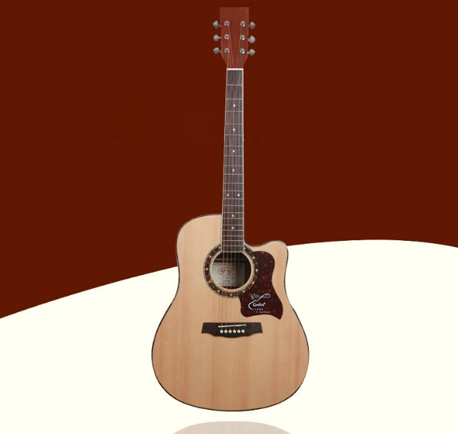 

Top Quality Spruce Veneer Acoustic Guitar Folk Guitar 41inch Rock Folk Band Sound Full Free Shipping
