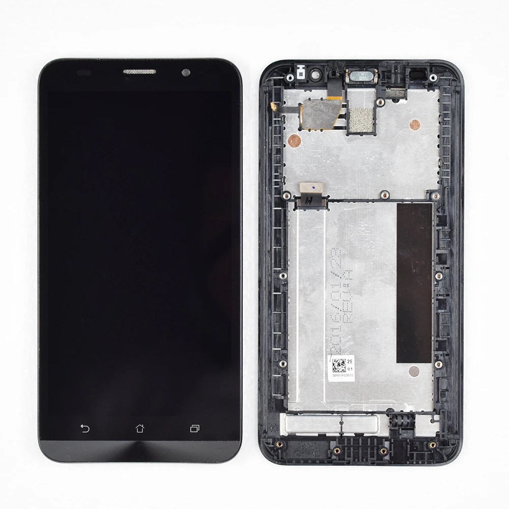 Дешево Оригинальный 5,5 дюймовый ЖК дисплей дигитайзер для ASUS Zenfone 2 ZE551ML Z00AD Z00ADB Z00ADA сенсорный экран в сборе с рамкой