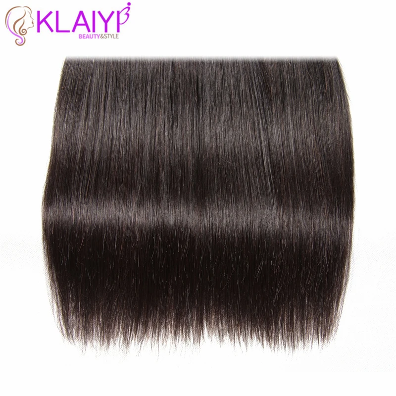 Paquetes rectos de pelo Klaiyi 8-30 pulgadas cabello indio Color Natural cabello humano paquetes Remy extensión de cabello envío gratis