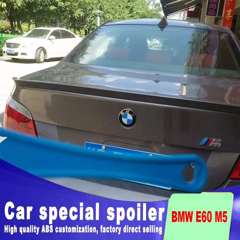 2005 2006 2007 2008 2009 2010 для BMW E60 M5 520 525 528 535 спойлер слеза багажника крыло задний спойлер ABS Грунтовка Краска спойлеры