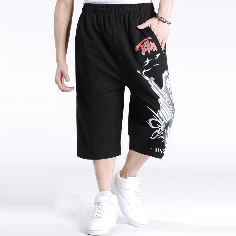 

SINYIT 2019 New Fashion Brand Clothing Plus Size Baggy Loose Hip Hop Skull Men Casual Beach Shorts Boardshort XXXL 4XL 5XL 6XL