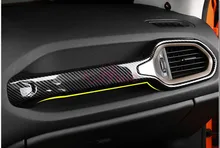 Interni In Fibra di Carbonio di Colore Co-Pilota Maniglia del Supporto Della Copertura Del Pannello ABS Car Styling 2016 2017 2018 Per Jeep Renegade accessori