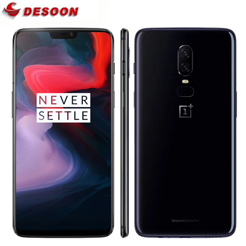 Оригинальный OnePlus 6 смартфон 6 ГБ 64 ГБ Snapdragon 845 Octa Core 20MP + 16MP AI двойной Камера Face Unlock android 8,1 OxygenOS NFC