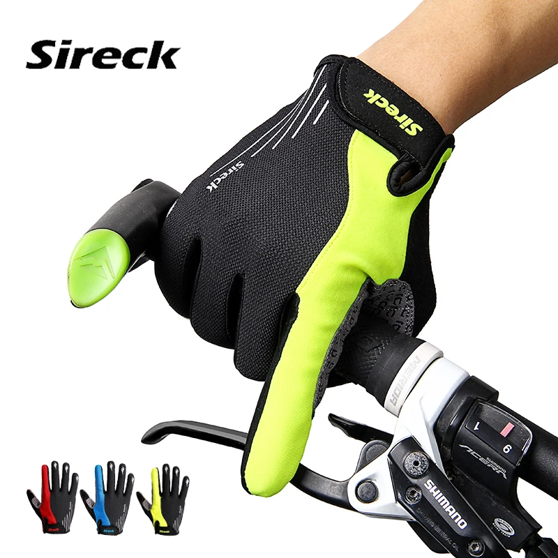 

Sireck Cycling Gloves Padded Men Women Full Finger Bike Gloves Autumn Winter Breathable Sport Bicycle gloves Guantes Ciclismo