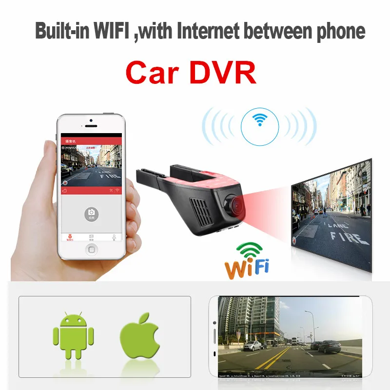 New Wireless WiFi Car DVR font b Camera b font Video Recorder Loop Recording Full HD