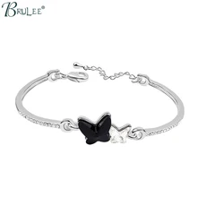 2017 Nueva Moda de Cristal de Swarovski Pulsera de La Mariposa Forma de Punzón de Lujo Brazaletes Mujeres Romántica Boda Joyería Mayoristas